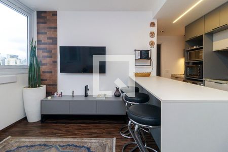 Sala de apartamento para alugar com 1 quarto, 39m² em Vila São Francisco (zona Sul), São Paulo