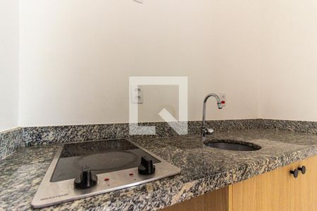 Cozinha de kitnet/studio para alugar com 1 quarto, 15m² em Campos Elíseos, São Paulo