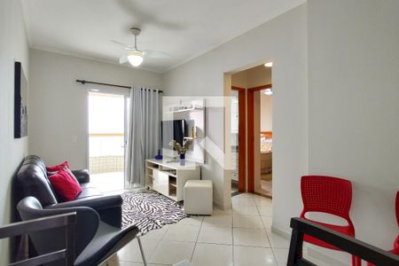 Sala de apartamento para alugar com 1 quarto, 60m² em Aviação, Praia Grande