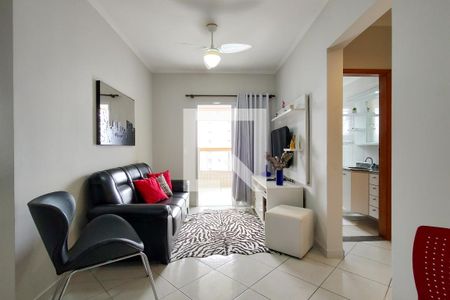 Sala de apartamento para alugar com 1 quarto, 60m² em Aviação, Praia Grande