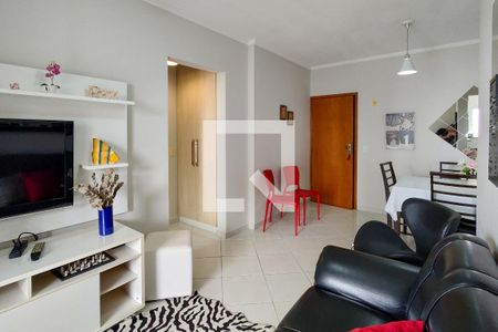 Sala de apartamento para alugar com 1 quarto, 60m² em Aviação, Praia Grande