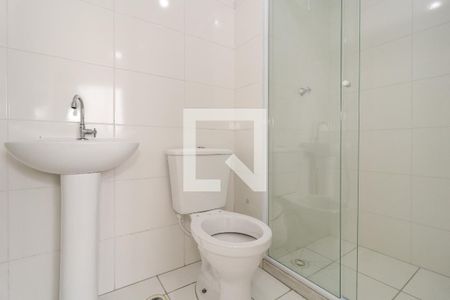 Banheiro da Suíte  de apartamento para alugar com 1 quarto, 24m² em Vila Nova das Belezas, São Paulo