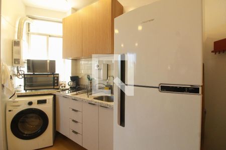 Cozinha de apartamento à venda com 1 quarto, 30m² em Leblon, Rio de Janeiro