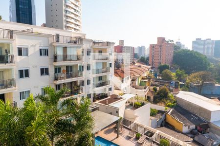 Vista da Sacada de apartamento à venda com 1 quarto, 82m² em Vila Guarani (zona Sul), São Paulo