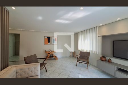 Sala de estar de apartamento para alugar com 3 quartos, 123m² em Vila Tupi, Praia Grande