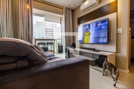 Sala de TV de apartamento à venda com 2 quartos, 60m² em Bethaville I, Barueri