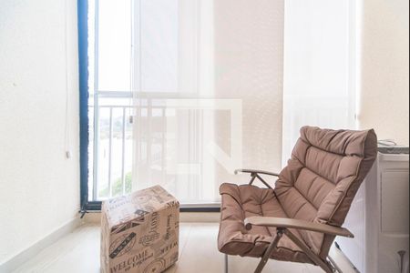 Varanda da Sala de apartamento à venda com 2 quartos, 48m² em Vila Homero Thon, Santo André