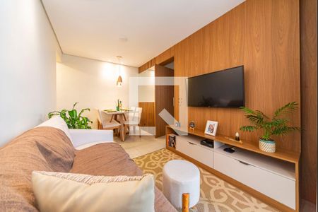 Sala de apartamento à venda com 2 quartos, 48m² em Vila Homero Thon, Santo André