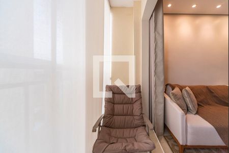 Varanda da Sala de apartamento à venda com 2 quartos, 48m² em Vila Homero Thon, Santo André