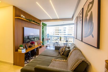 Sala de TV de apartamento à venda com 2 quartos, 70m² em Dezoito do Forte Empresarial/alphaville., Barueri