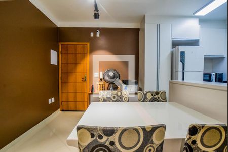 Sala de Jantar de apartamento para alugar com 3 quartos, 84m² em Vila Scarpelli, Santo André