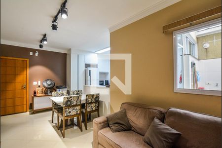 Sala de apartamento para alugar com 3 quartos, 84m² em Vila Scarpelli, Santo André