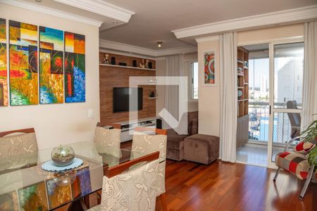 Sala  de apartamento à venda com 3 quartos, 63m² em Piraporinha, Diadema