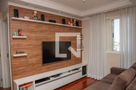 Sala  de apartamento à venda com 3 quartos, 63m² em Piraporinha, Diadema