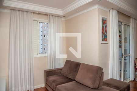 Sala  de apartamento à venda com 3 quartos, 63m² em Piraporinha, Diadema