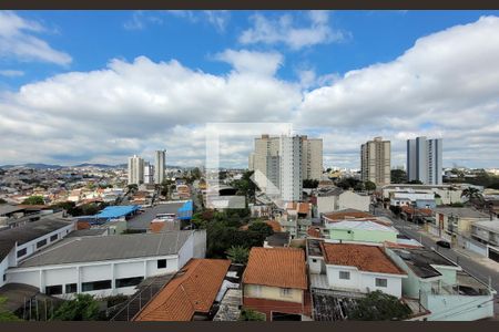 Vista Sacada Sala de apartamento à venda com 3 quartos, 86m² em Vila Alzira, Santo André