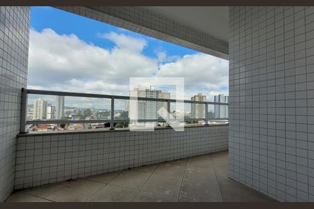 Sacada Sala de apartamento à venda com 3 quartos, 86m² em Vila Alzira, Santo André