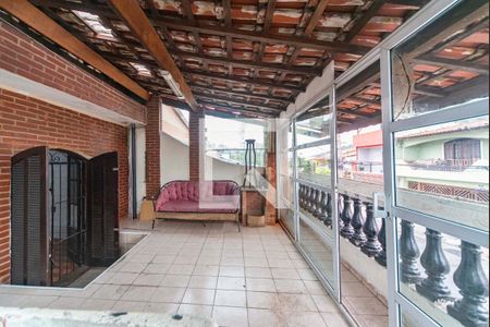 Varanda da Sala de apartamento para alugar com 3 quartos, 125m² em Jardim Santo André, Santo André