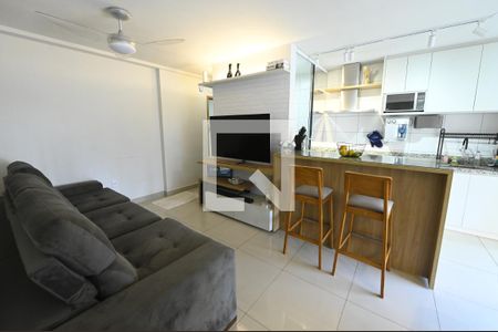 Sala de apartamento para alugar com 3 quartos, 76m² em Setor Pedro Ludovico, Goiânia