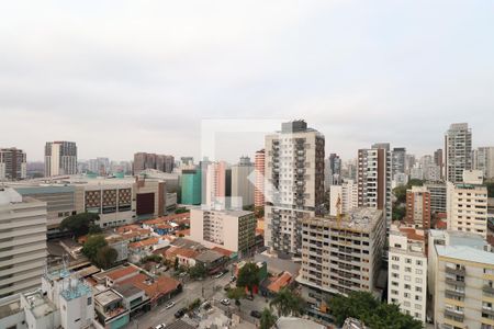 Vista da Varanda de kitnet/studio à venda com 1 quarto, 29m² em Pompeia, São Paulo