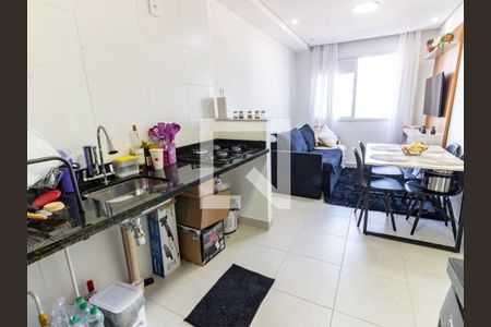 Sala/Cozinha de apartamento para alugar com 1 quarto, 30m² em Belenzinho, São Paulo