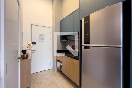 Cozinha de kitnet/studio para alugar com 1 quarto, 27m² em Vila Mariana, São Paulo