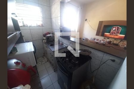 Cozinha de apartamento para alugar com 1 quarto, 60m² em Centro, São Vicente