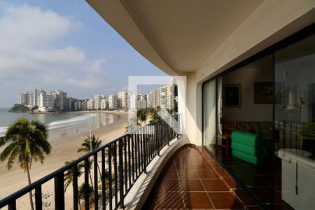 Varanda de apartamento para alugar com 4 quartos, 150m² em Jardim Asturias, Guarujá