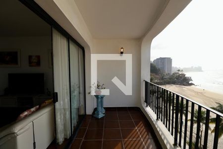 Varanda de apartamento para alugar com 4 quartos, 150m² em Jardim Asturias, Guarujá