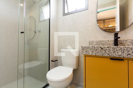 Studio para alugar com 25m², 1 quarto e sem vaga Studio para alugar com 25m², 1 quarto e sem vagaBanheiro