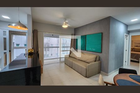 Sala de apartamento para alugar com 2 quartos, 80m² em Gonzaga, Santos