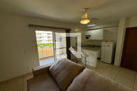 Sala de apartamento para alugar com 1 quarto, 40m² em Jardim Botânico, Ribeirão Preto