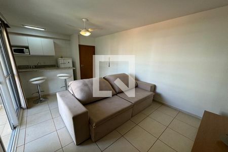 Sala de apartamento para alugar com 1 quarto, 40m² em Jardim Botânico, Ribeirão Preto