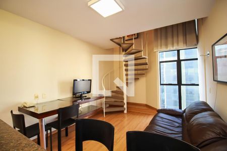 Sala de apartamento para alugar com 1 quarto, 42m² em Funcionários, Belo Horizonte