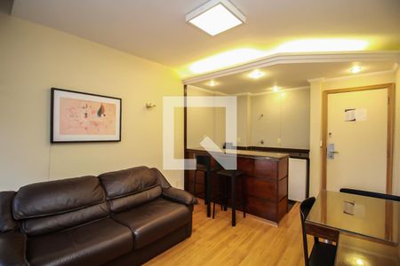 Sala de apartamento para alugar com 1 quarto, 42m² em Funcionários, Belo Horizonte