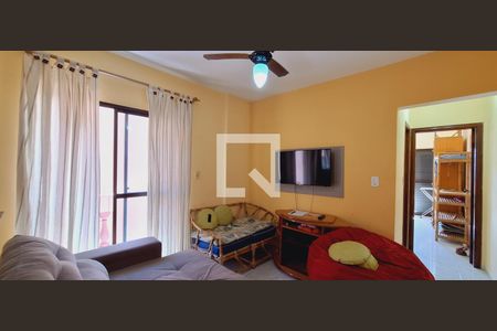 Sala de apartamento para alugar com 1 quarto, 50m² em Caiçara, Praia Grande