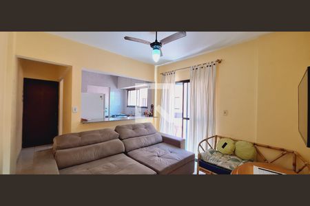 Sala de apartamento para alugar com 1 quarto, 50m² em Caiçara, Praia Grande