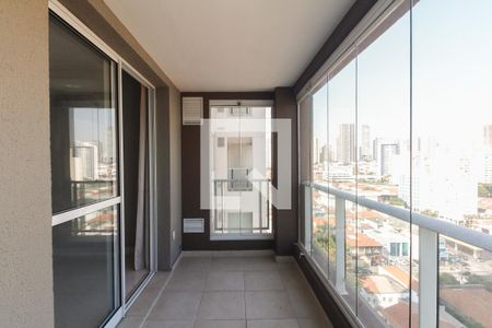 Varanda  de apartamento à venda com 1 quarto, 50m² em Vila Gomes Cardim, São Paulo