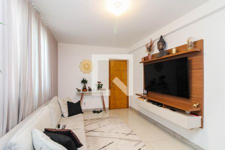 Sala de apartamento à venda com 3 quartos, 90m² em Sagrada Família, Belo Horizonte