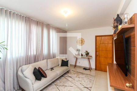 Sala de apartamento à venda com 3 quartos, 90m² em Sagrada Família, Belo Horizonte