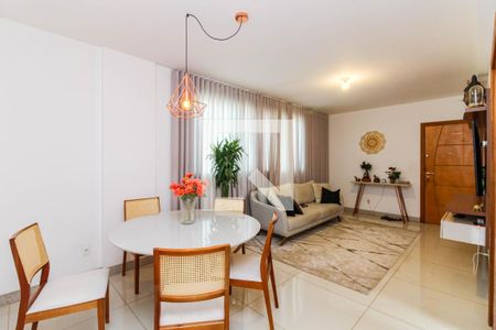 Sala de apartamento à venda com 3 quartos, 90m² em Sagrada Família, Belo Horizonte