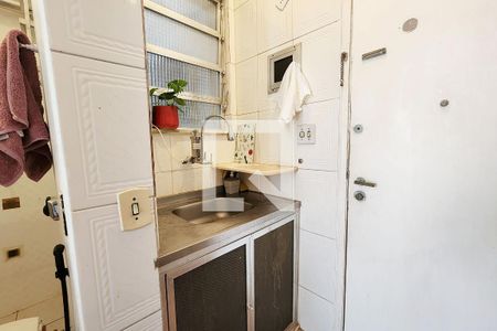 Cozinha de apartamento à venda com 1 quarto, 20m² em Botafogo, Rio de Janeiro