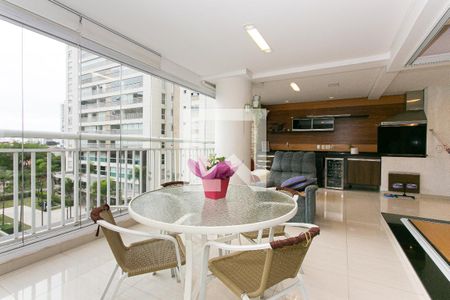 Varanda gourmet de apartamento à venda com 4 quartos, 171m² em Chácara Santo Antônio (zona Leste), São Paulo