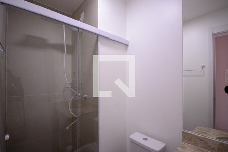 Banheiro de kitnet/studio para alugar com 1 quarto, 24m² em Ipiranga, São Paulo