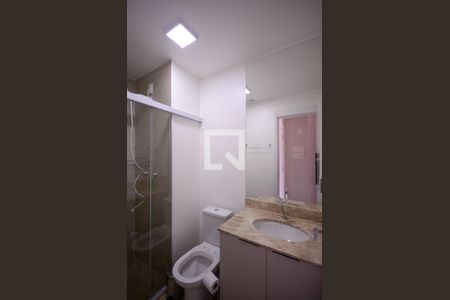 Banheiro de kitnet/studio para alugar com 1 quarto, 24m² em Ipiranga, São Paulo