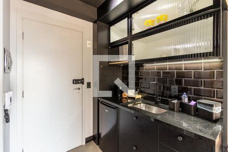 Cozinha de kitnet/studio à venda com 1 quarto, 25m² em Santa Ifigênia, São Paulo