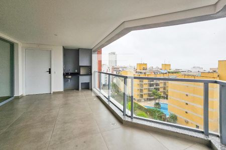 Sala de apartamento para alugar com 3 quartos, 150m² em  Jardim Tres Marias, Guarujá