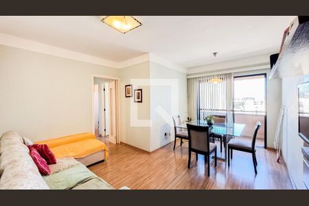 Sala  de apartamento à venda com 3 quartos, 70m² em Vila Valparaíso, Santo André