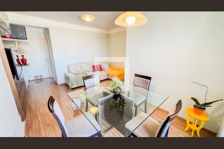  Sala de Jantar de apartamento à venda com 3 quartos, 70m² em Vila Valparaíso, Santo André