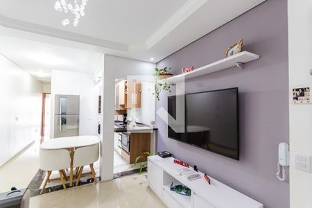 Sala de apartamento à venda com 2 quartos, 55m² em Vila Camilópolis, Santo André